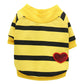 FurGrip™ Stripe Heart Pet Sweater