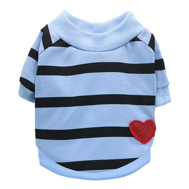 FurGrip™ Stripe Heart Pet Sweater