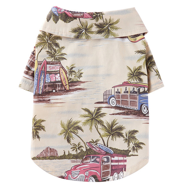 Furgrip Hawaiian Style Beach Shirts for Small Pet